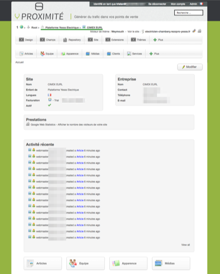 yprox v1 back office preview